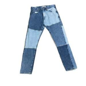 PacSun Eco Indigo Patchwork Slim Tapered Jeans 30x32